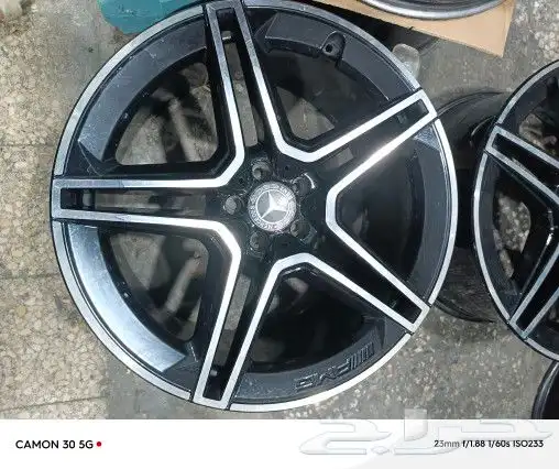 جنوط مرسيدس 21 اللون الاسود والرمادي 3