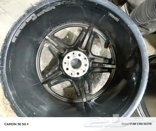 جنوط مرسيدس 21 اللون الاسود والرمادي 4