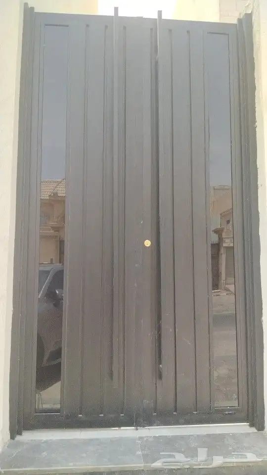 Iron Wood Doors باب خشب wpc 23