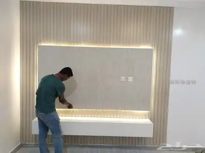 ديكورات داخليه تنسيق مداخل خلفيات شاشه ارضياة باركيه خشب 3