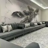كنب متصل حرف U تفصيل حسب الطلب زوايه 25