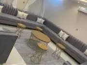 كنب متصل حرف U تفصيل حسب الطلب زوايه 16
