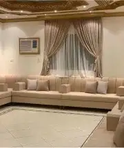 كنب متصل حرف U تفصيل حسب الطلب زوايه 20