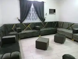 كنب متصل حرف U تفصيل حسب الطلب زوايه 21