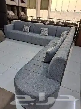 كنب متصل حرف U تفصيل حسب الطلب زوايه 11