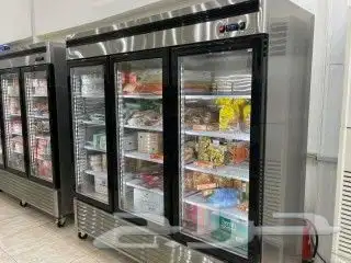 ثلاجات و فريزرات استيل باب زجاج درفة أحجام مختلفة 3