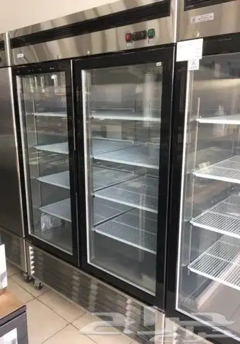 ثلاجات و فريزرات استيل باب زجاج درفة أحجام مختلفة 6
