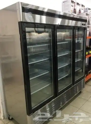 ثلاجات و فريزرات استيل باب زجاج درفة أحجام مختلفة 1