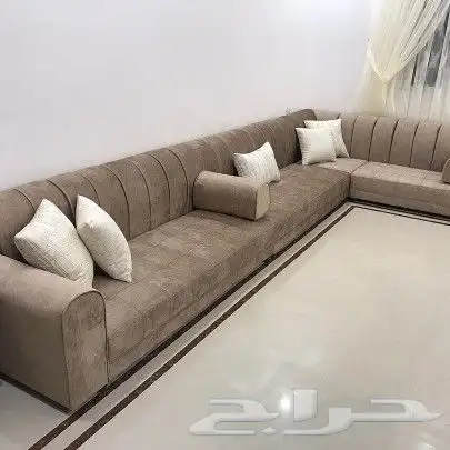 كنب متصل حرف U تفصيل حسب الطلب زوايه 31