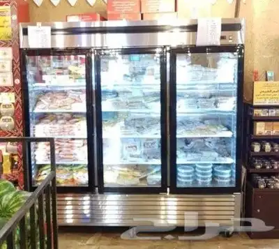 ثلاجات و فريزرات استيل باب زجاج درفة أحجام مختلفة 0