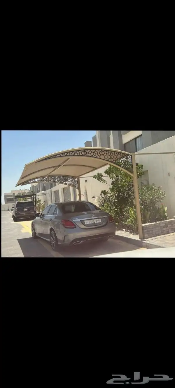 مضلات سياره  سواتر  تنسيق حدايق  جلسات خارجيه بايكه مضله 4