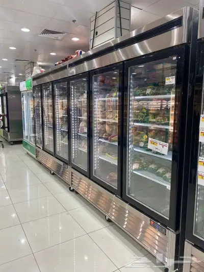 ثلاجات و فريزرات استيل باب زجاج درفة أحجام مختلفة 4