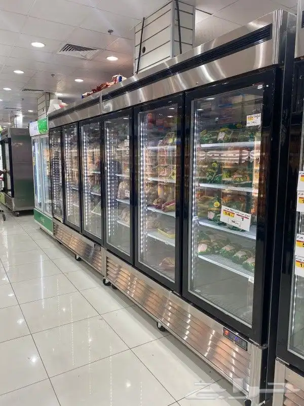 ثلاجات و فريزرات استيل باب زجاج درفة أحجام مختلفة 4