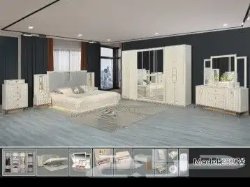 جمله وقطاعي غرف نوم صينيه كلاسيكيه 2