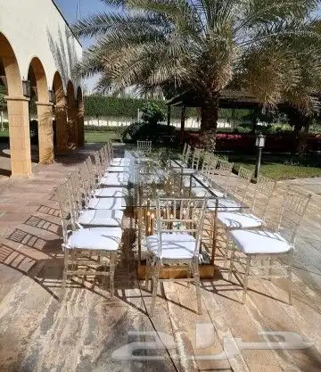 تاجير كراسي طاولات طاوله قزاز طاوله خشب كراسي ملكي زل ملكي 4