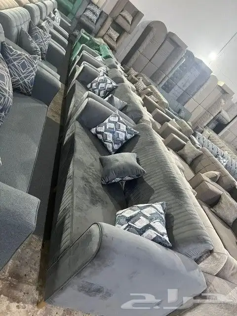 كنب جديد جاهز حرف ال و7نفر بأسعار مناسبة شامل التوصيل 29