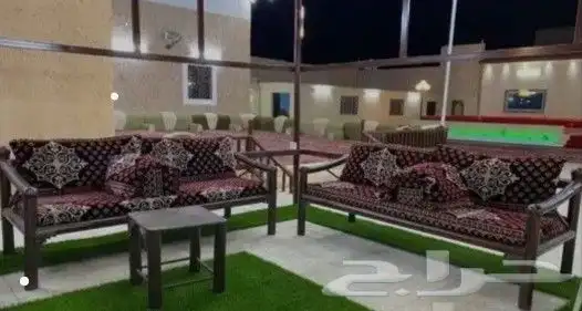 كرسي حديد كويتي ماصوره مع طاوله خدمه 3