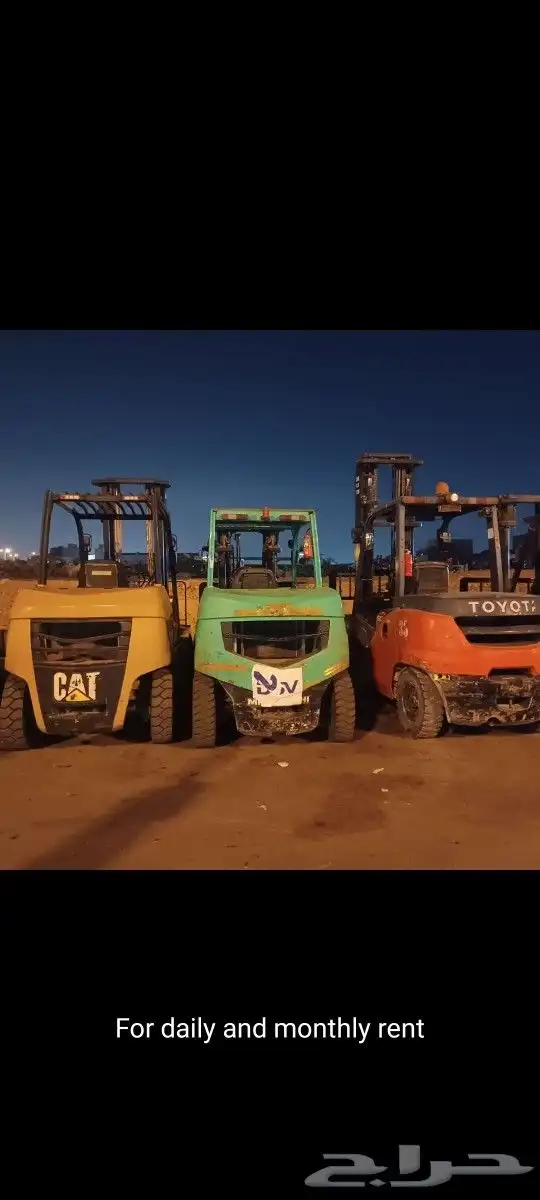 للإيجار رافعة شوكية فوركلفت وكرين للإيجار شهري يومي سنوي 6