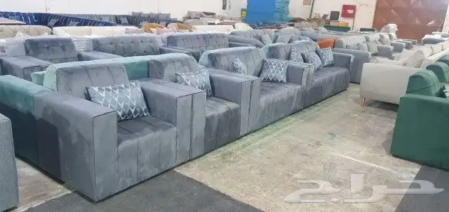 كنب جديد جاهز حرف ال و7نفر بأسعار مناسبة شامل التوصيل 28