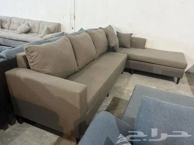 كنب جديد جاهز حرف ال و7نفر بأسعار مناسبة شامل التوصيل 13