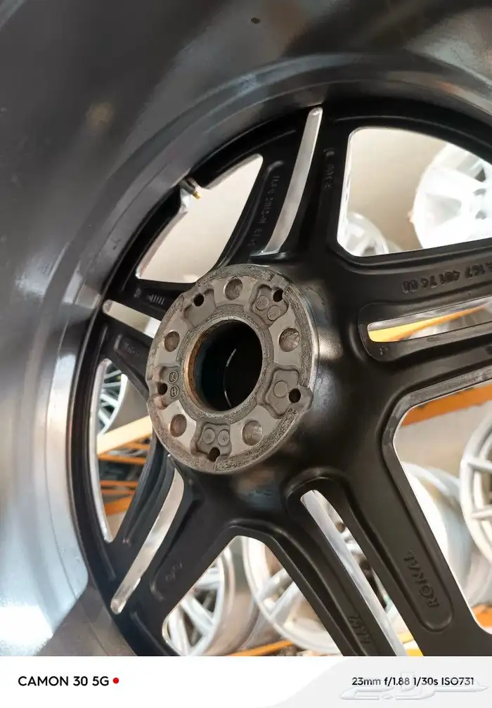 جنوط مرسيدس 21 اللون الاسود والرمادي 8