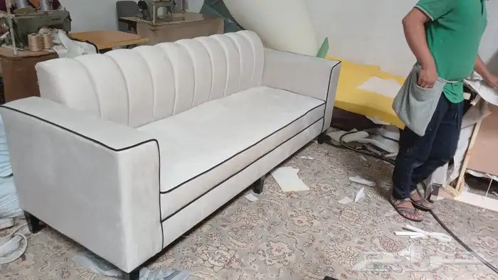 كنب جديد جاهز حرف ال و7نفر بأسعار مناسبة شامل التوصيل 9