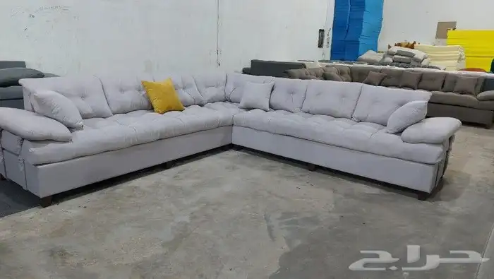 كنب جديد جاهز حرف ال و7نفر بأسعار مناسبة شامل التوصيل 5