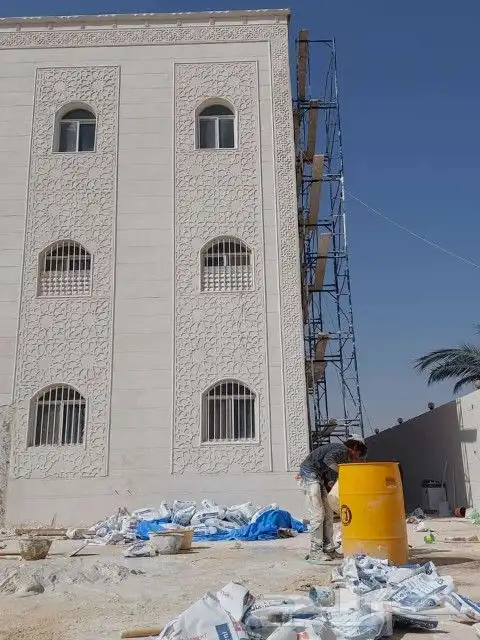 لياسه ملونه بديل الحجر سمنت ابيض وبطحا راياض 4