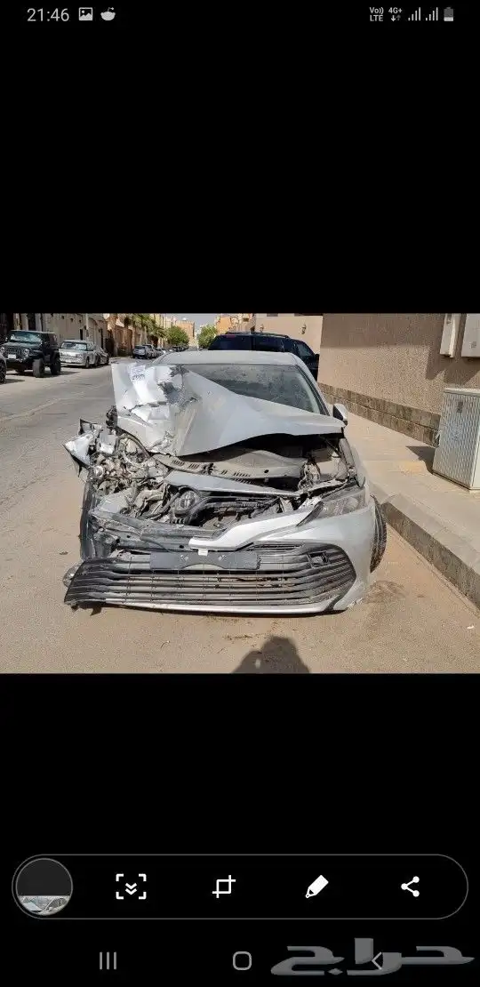 تويوتا كامري 2019 LE سياحي مصدوم 0