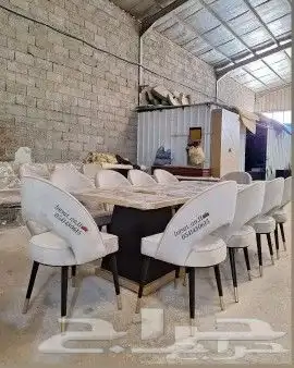 طاولات طعام تنفيذ وتفصيل على حسب طلب العميل جميع الاثاث 10