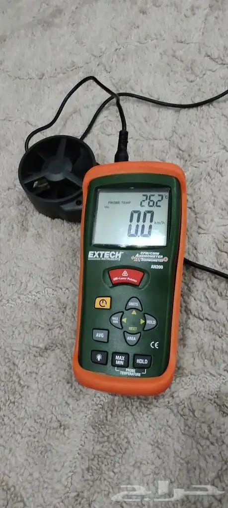 مقياس الحرارة و شدة الهواء للتكييف 0