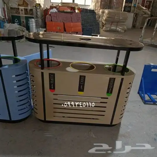 سلات زبالة سلة قمامة سلات نظافة استانلس استيل إعادة تدوير 1