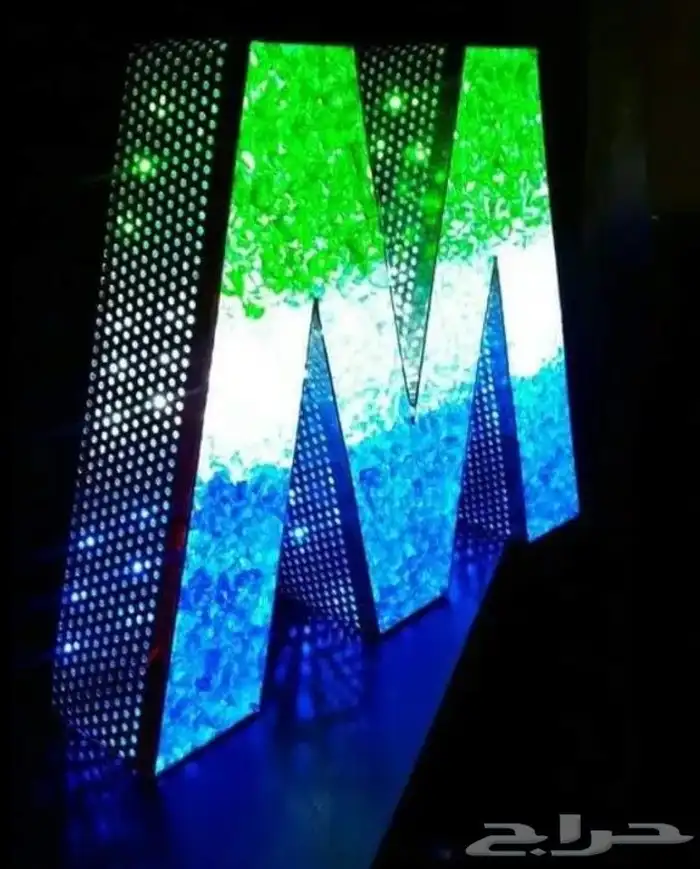 تركيب واجهات كلادنق لوحات حروف 8