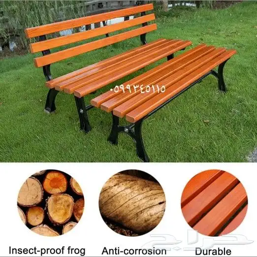 كرسي بنش دسك زبالة براميل طاولة مدارس حاوية خشب وحديد معالج 12