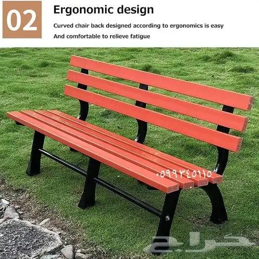 كرسي بنش دسك زبالة براميل طاولة مدارس حاوية خشب وحديد معالج 2