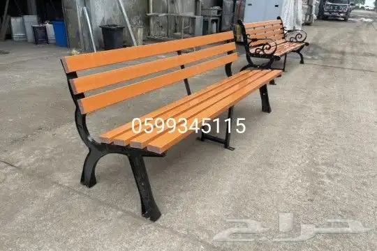 كرسي بنش دسك زبالة براميل طاولة مدارس حاوية خشب وحديد معالج 5