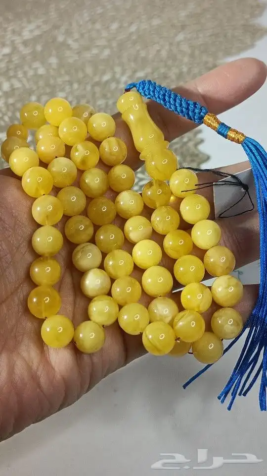 سبحة كهرمان بلطيقي طبيعي حر .. خامة ممتازة 4