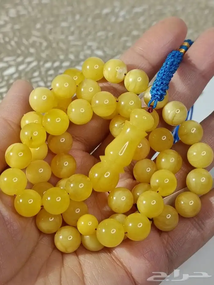 سبحة كهرمان بلطيقي طبيعي حر .. خامة ممتازة 1