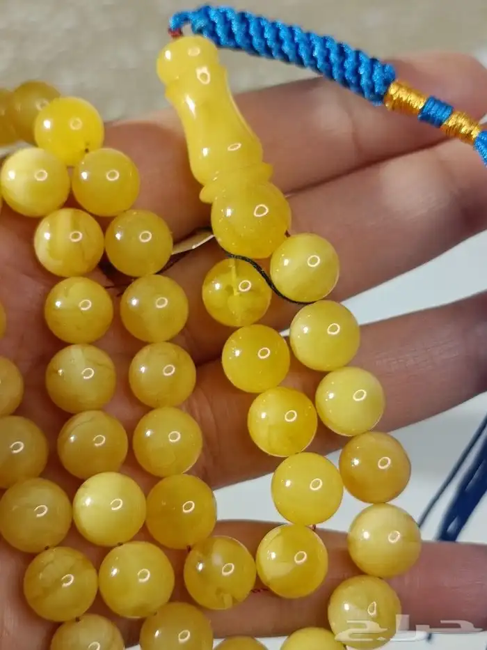 سبحة كهرمان بلطيقي طبيعي حر .. خامة ممتازة 3