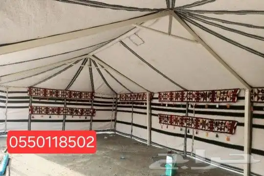 بيوت شعر لون ابيض والأسود توصيل لجميع مدن المملكة 9