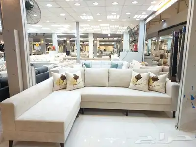 الركن الراقي تفصيل جميع انواع لكنب وستاير وتنجيد جميع الكنب 8