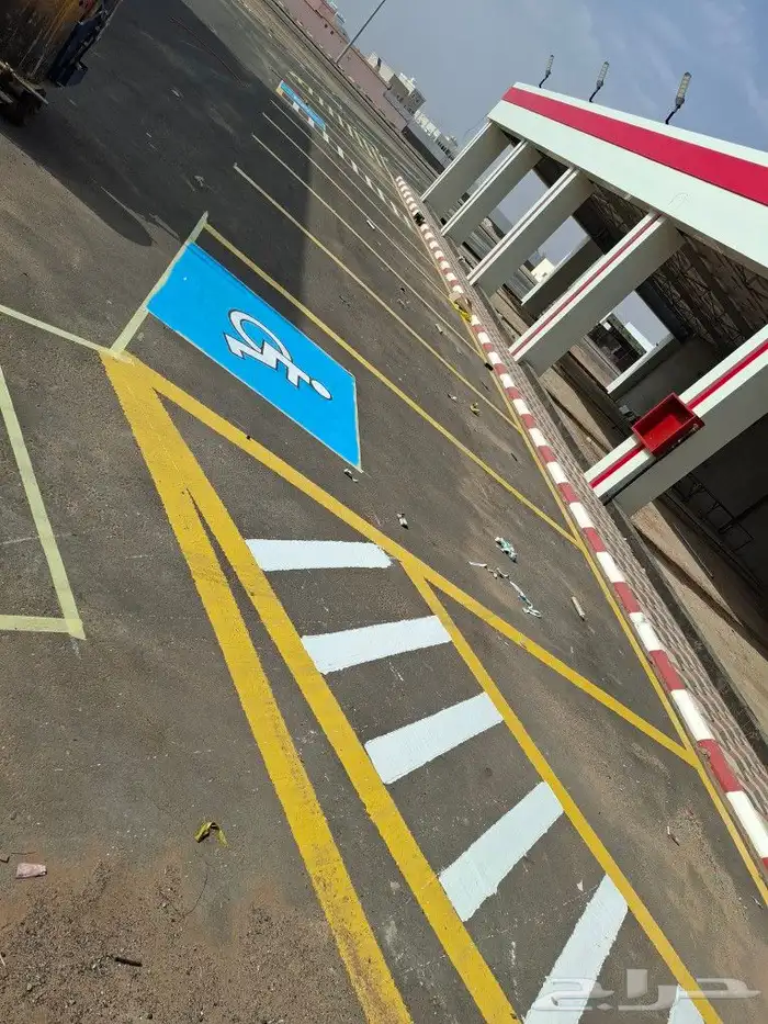 أعمال تخطيط الطرق ومواقف السيارات ومحطات البترول تخطيط حار و 7