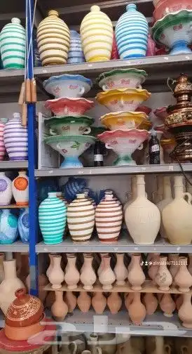 فخاريات كاسات فخار شاي قدور ازيار مراكن شجر حوض زراعي 5