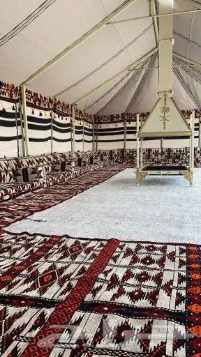 بيوت شعر ابيض اسود جودة عالية خياطة يدوي 8