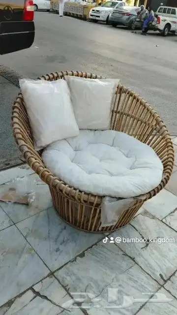 جلسات خيزران كراسي وطاولات 8