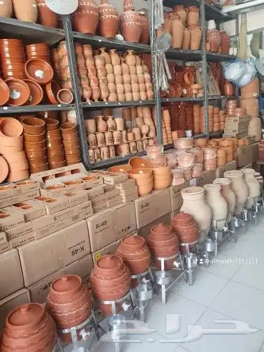 فخاريات كاسات فخار شاي قدور ازيار مراكن شجر حوض زراعي 6