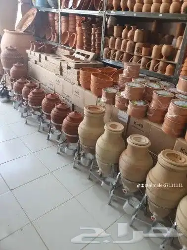فخاريات كاسات فخار شاي قدور ازيار مراكن شجر حوض زراعي 9