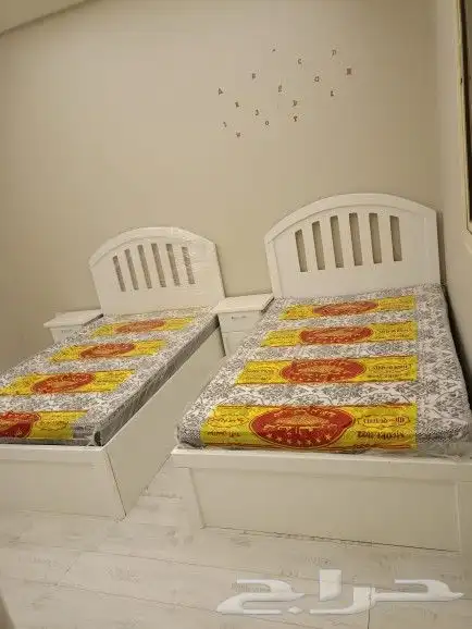 متوفر لدينا   سرير خشب نفر واحد مقاس 90 190  سرير نفر ونص مق 0