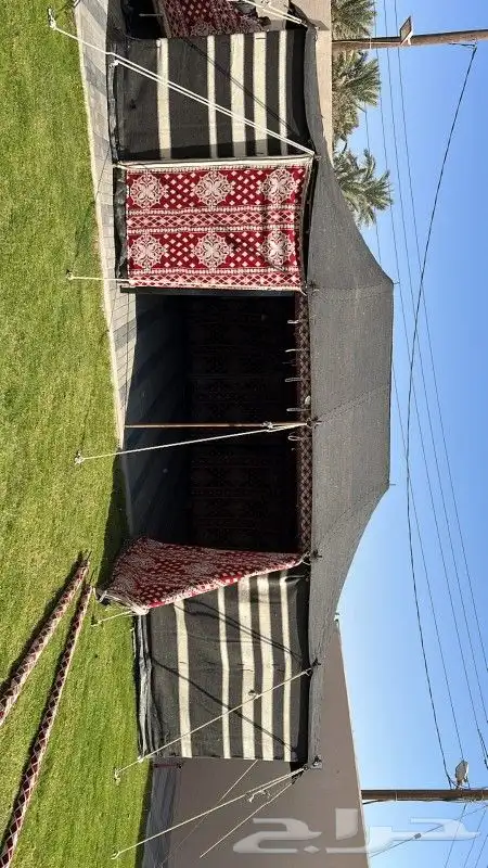 بيوت شعر ابيض اسود جودة عالية خياطة يدوي 9