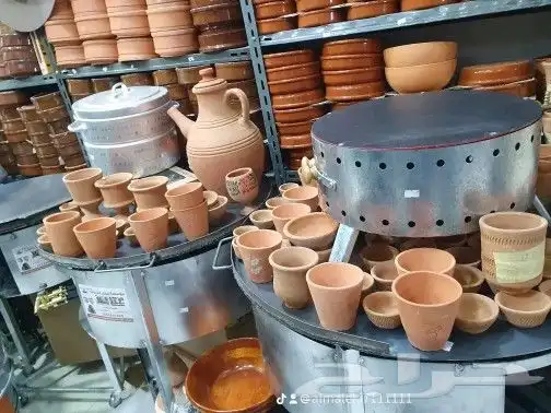 فخاريات كاسات فخار شاي قدور ازيار مراكن شجر حوض زراعي 3